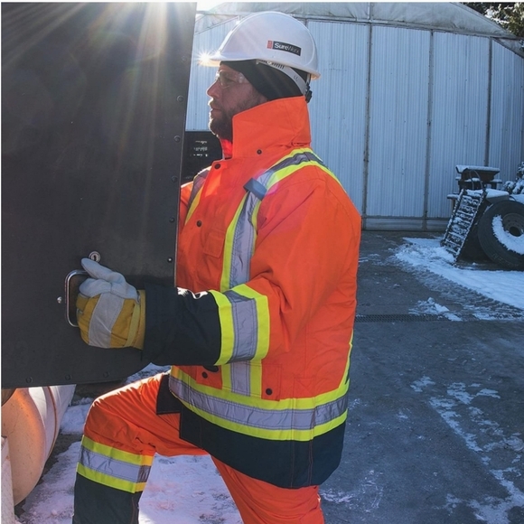 Work King Men's S42611 High Visibility 5-in-1 Safety System Jacket / Vest - Picture 2 of 13